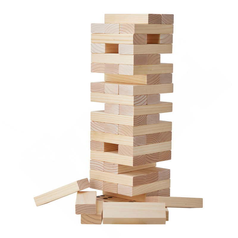 Jeu en bois de pin culbute