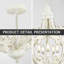 Lustre empire en bois 5 lumières Vallauris