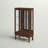 Kleinschmidt Curio Cabinet Lighted Curio Display Cabinet with Adjustable Shelves, Tempered Glass Doors and Mirrored Back Panel-1504580713