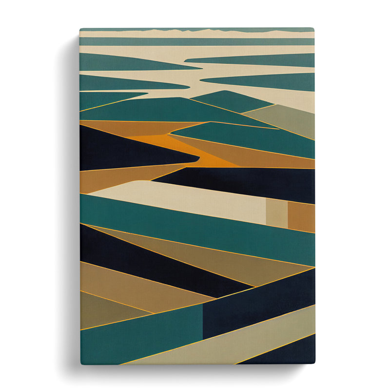 Shining Abstract Art - Wrapped Canvas Print, 76cm H x 50cm W x 3cm D