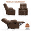 Petit fauteuil inclinable manuel pour adultes, velours-903371602