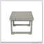 Table d'appoint rustique en bois d'acacia de fabrication durable, parfaite pour la vie en plein air et le divertissement