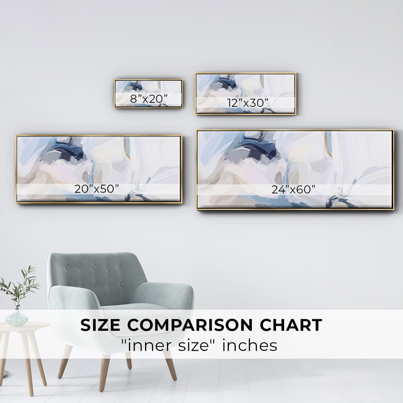 Fresh Air I- Framed Canvas, 12" H x 30" W