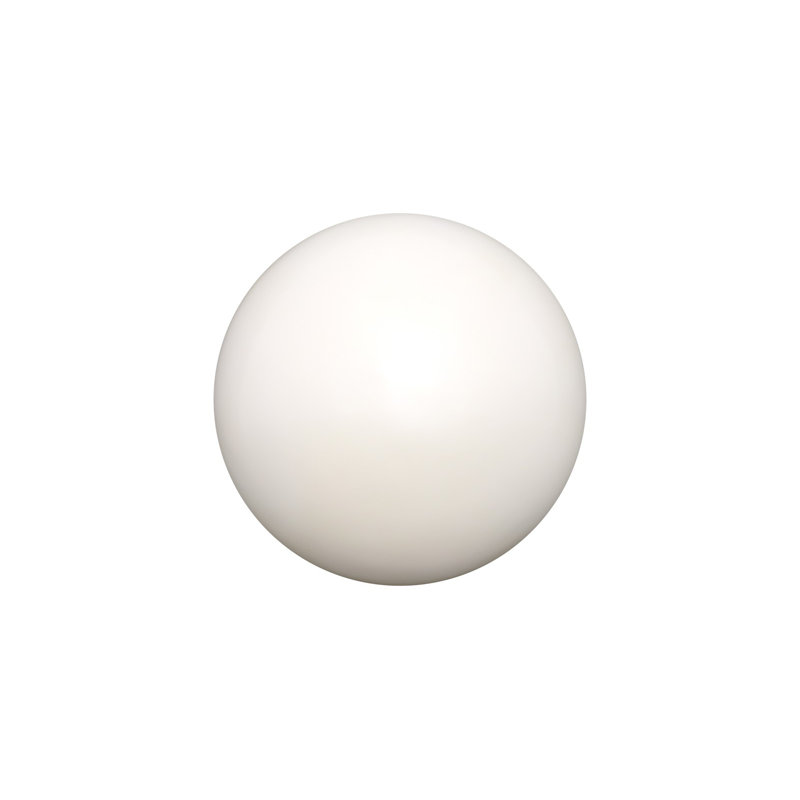 Sphere-In-Half Pearl White Wall Décor