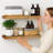 Solid Wood Floating Shelves，Rustic Wooden Wall Shelves-501930268-499360692