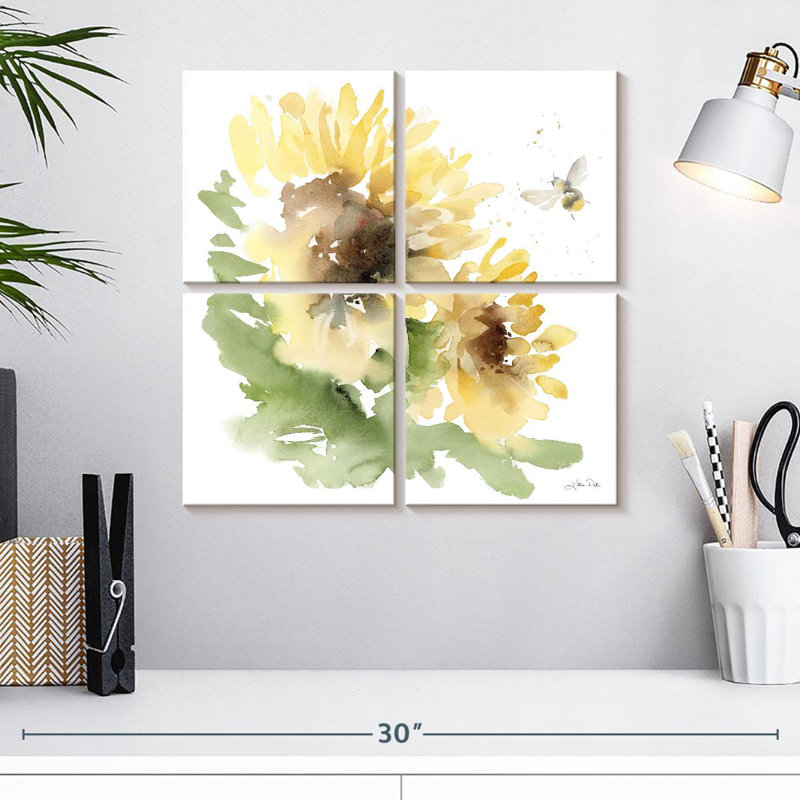 Harnek pré de tournesols II, H 18 po x l 18 po