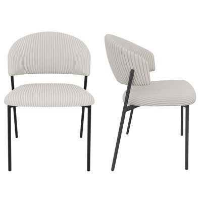 Dining Chair, Corduroy Modern Chair For Kitchen, Living, or Dining Room