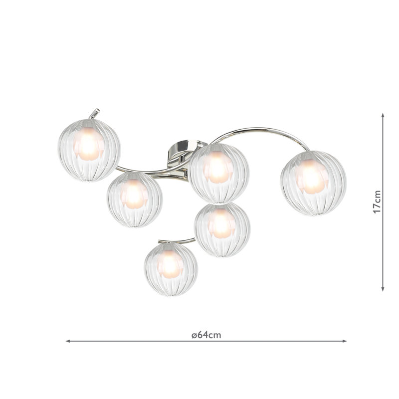 Flush Mount, Polished Chrome