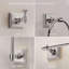 Ensemble d'accessoires de salle de bain 24 pièces en acier inoxydable à finition nickel 24 po, porte-serviettes mural et quincaillerie multifonctionnelle