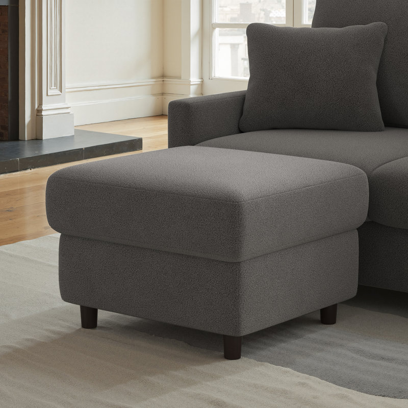 Ottoman, Grey Teddy