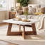 31.5" Square Coffee Table with Cross Leg
