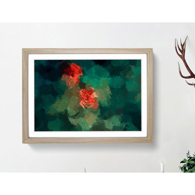 Rose Garden in Abstract - Picture Frame Graphic Art Print
