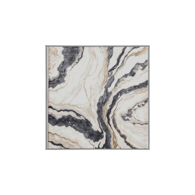 Tapis gris soyeux et moelleux, Carré 4 pi