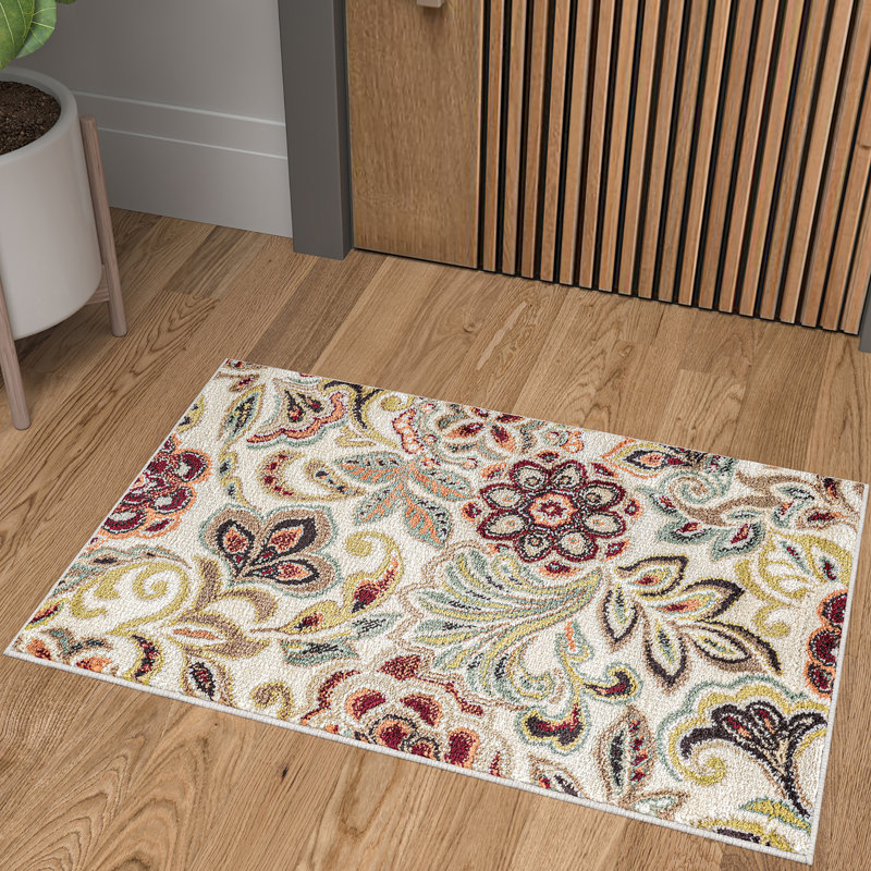 Tapis d'intérieur transitionnel Elmer pour salon, salle à manger et chambre à coucher Elmer, Rectangulaire 2 pi x 3 pi
