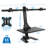 Mount-It! Height Adjustable Triple Monitor Electric Standing Desk Converter