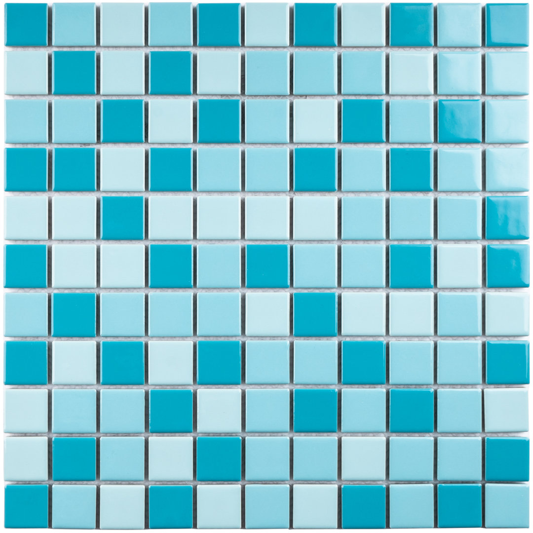 Tropical Night 0.98" x 0.98" Porcelain Mosaic Wall & Floor Tile Supreme Tile 