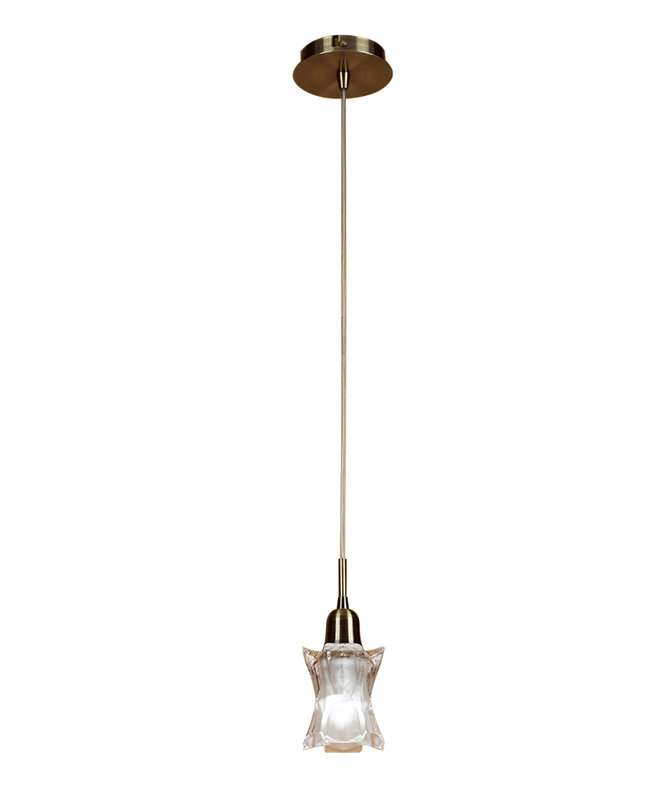 Alaska 1 - Light Unique/Statement Pendant, Antique Brass