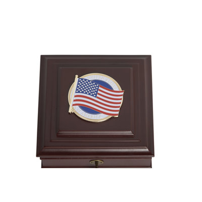 Boîte de bureau american médaillon Reger