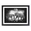 Elephants Crossing Paths Paint Splash - Framed Print-56915591-56915595