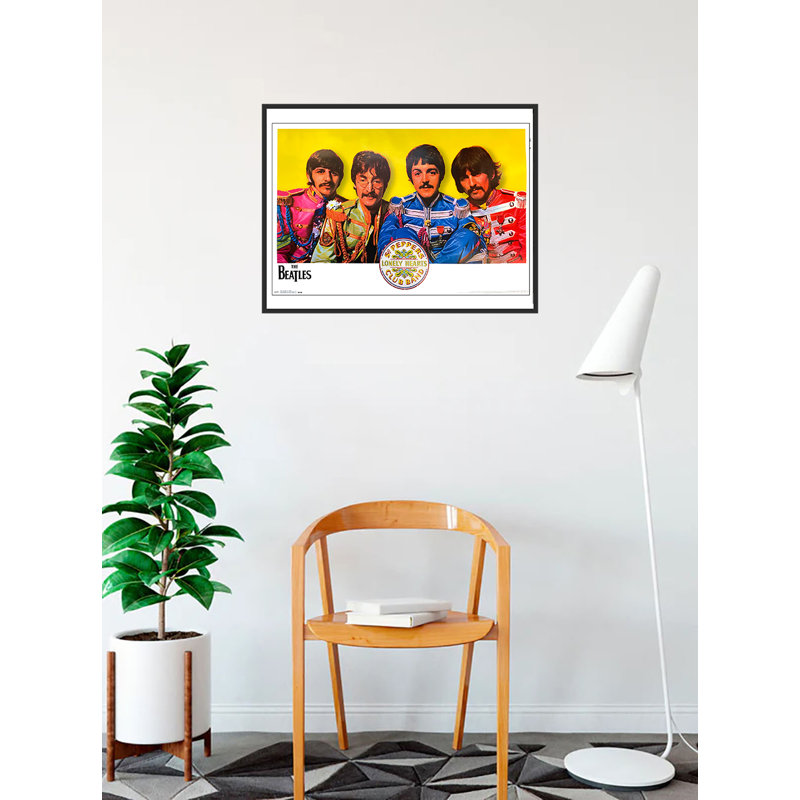 The Beatles Sgt. Peppers 1960s, reproduction d'art sur affiche encadrée