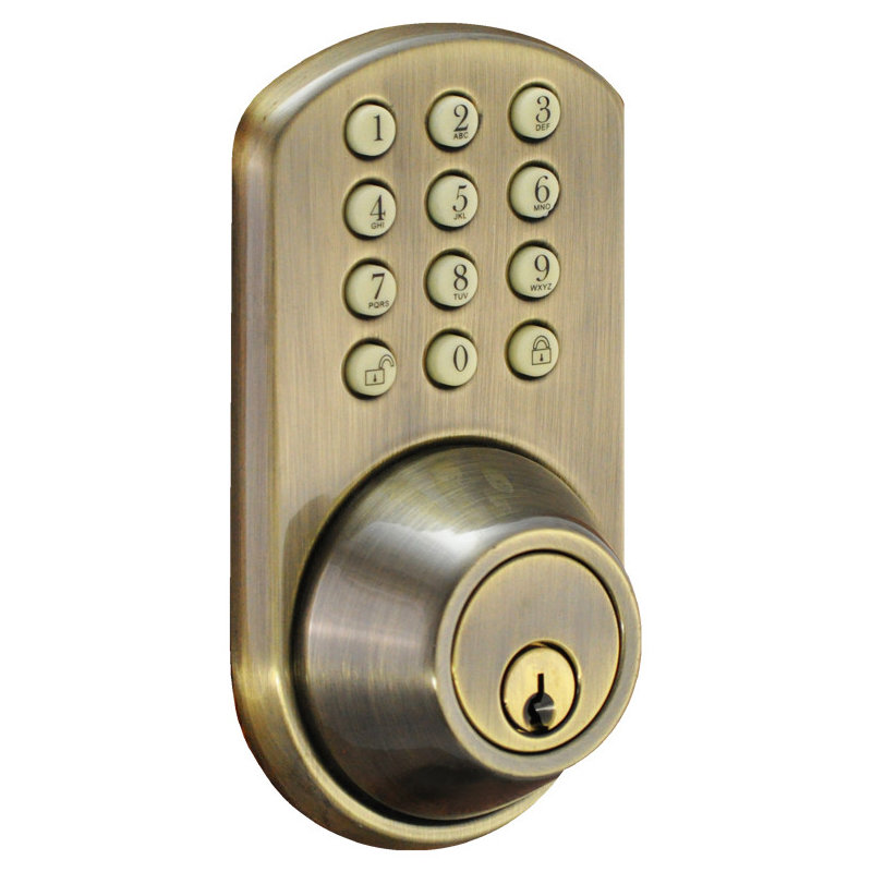 Keypad, Antique Brass