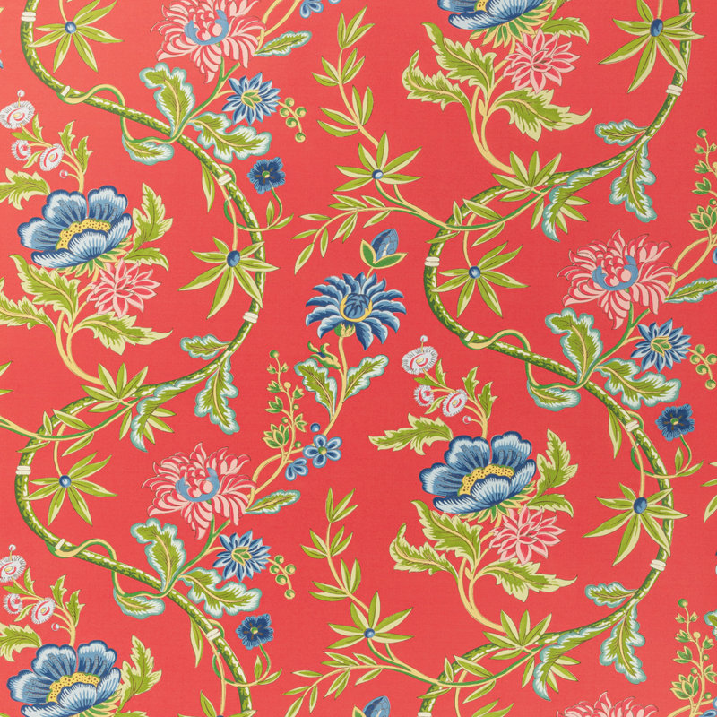 Louverne Veronique 33' L x 32" W Wallpaper Roll, Red