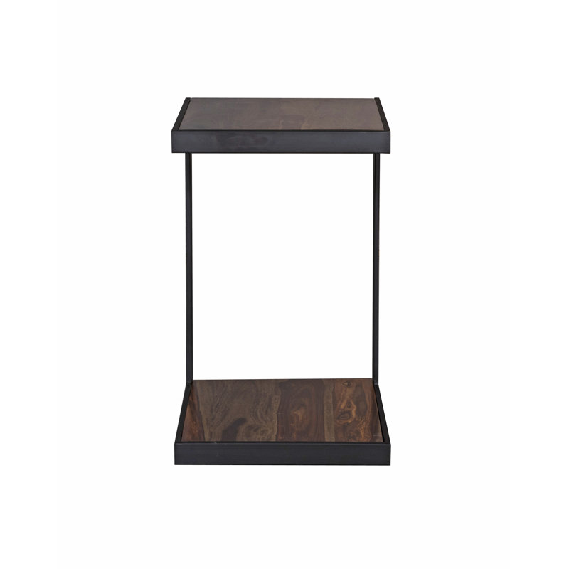 Table d'appoint Niko, Brun rustique