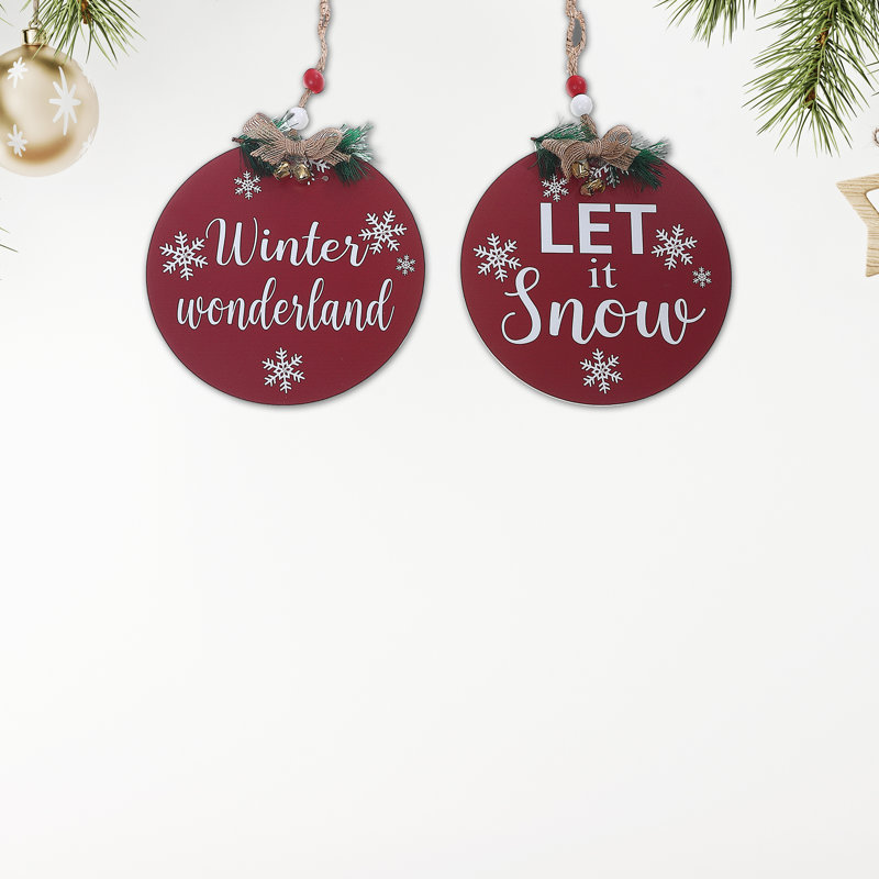 1'' Wood Holiday Shaped Ornament