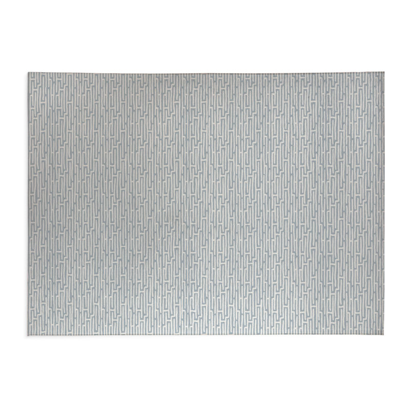 Tapis de bureau Twilight Labyrinth, L 5 pi x L 3 pi, Bleu ardoise