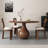 Brown Round Solid Wood Dining Tables-108573575