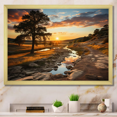 «Yellow Yellow Orange Landscape», reproduction sur toile