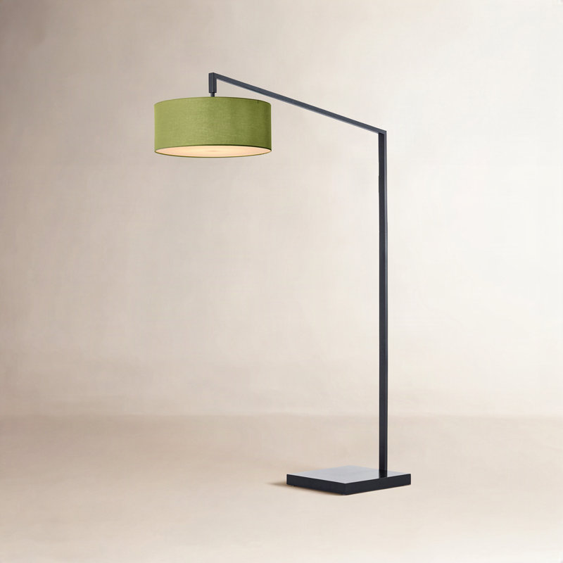 Stretch 87" Linen Chairside Lamp, Avocado