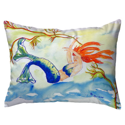 Outdoor Reversible Throw Pillow