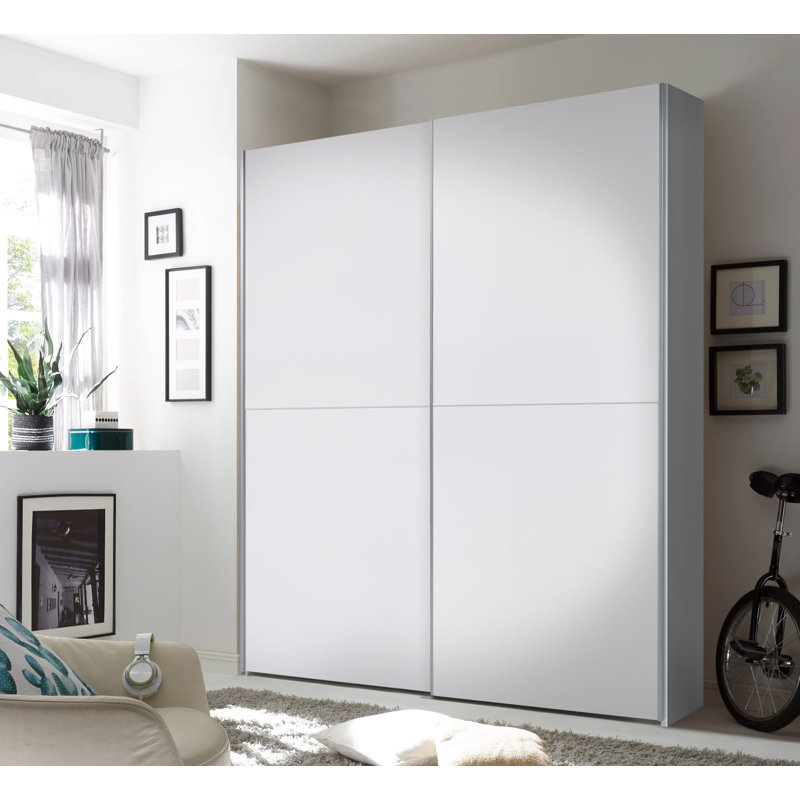 2 Door Manufactured Wood Wardrobe, White