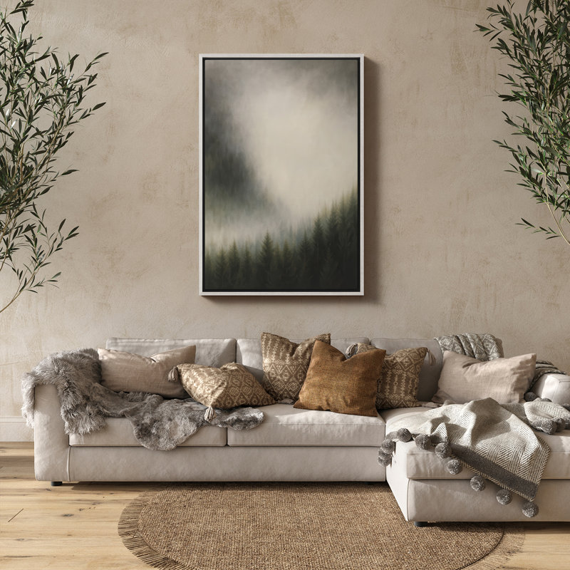 Art mural encadré abstrait rétro antique classique pour chambre à coucher, H 24 po x l 16 po, Blanc