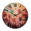 Horloge murale en bois massif Veljkov-962948200