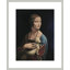 Portrait de Cecilia Gallerani (Dame à l'hermine) par Leonardo Da Vinci, impression giclée encadrée