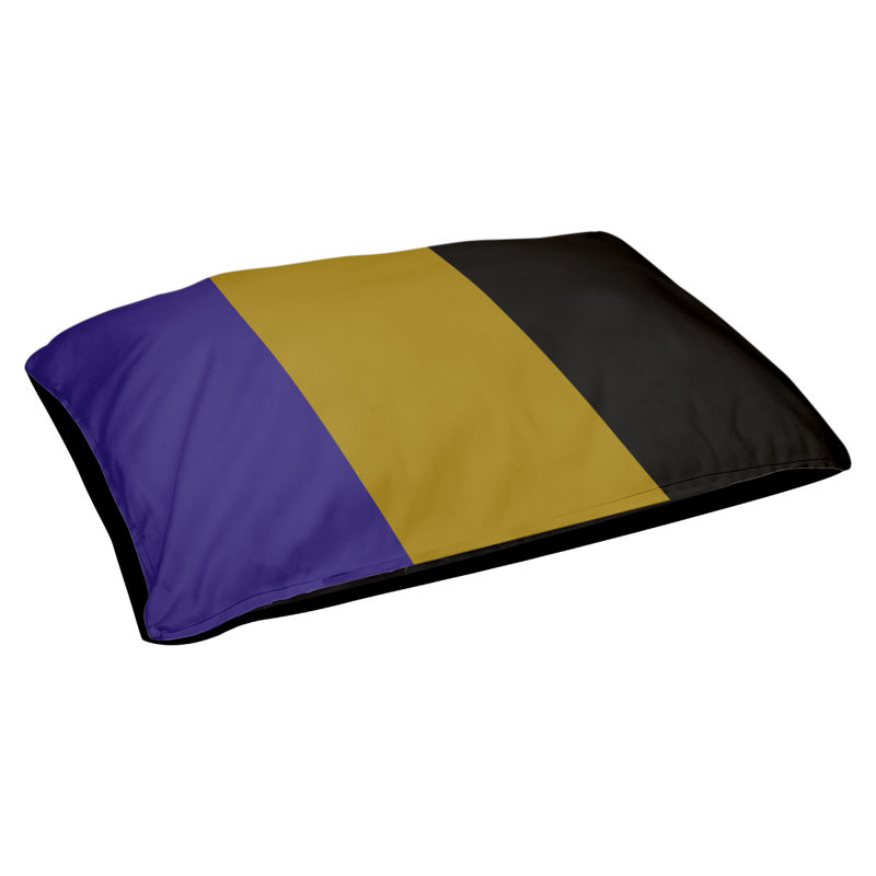 Coussin extérieur Philadelphia, Rouge / Noir / Jaune, Moyen (l 40 po x P 30 po x H 6,5 po)