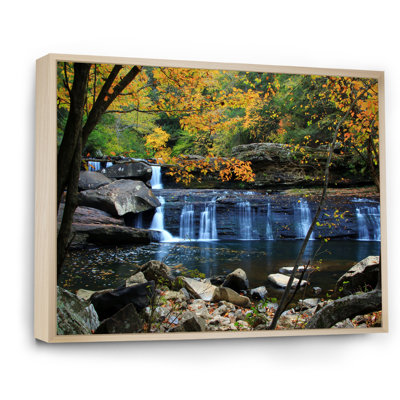«Beautiful Falls in Autumn», reproduction d'art sur toile