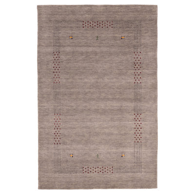 Tapis gris Kashkuli Gabbeh 5 pi 1 po x 7 pi 10 po