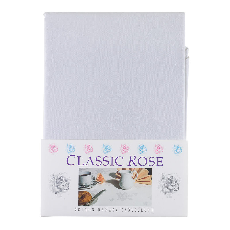 Bordered Damask Tablecloth, 54cm W x 90cm L