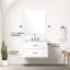 Meuble-lavabo blanc 30 po X P 22 po, comptoir en marbre, robinet, miroir simple 28 po 30 po x 22 po, marbre