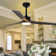 60" Elizandra 3 - Blade LED Standard Ceiling Fan with Remote Control and Light Kit Included