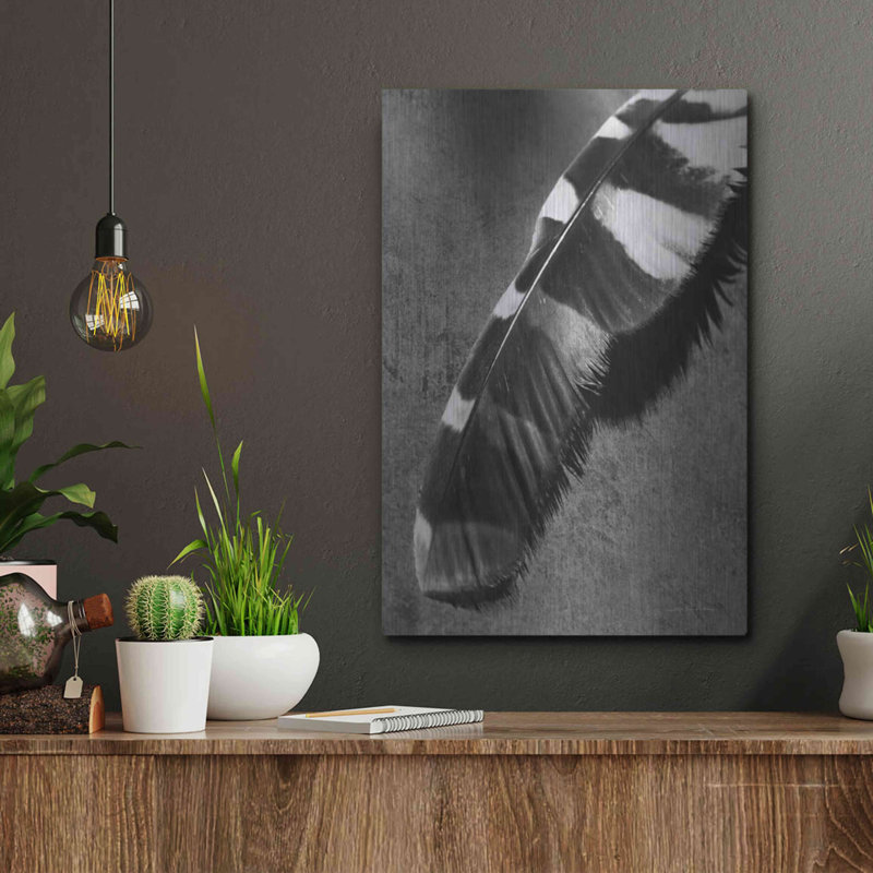 «Feather Shadow II» par Debra Van Swearingen, H 16 po x l 12 po