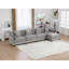 Canapé modulaire Teasley avec tissu chenille et coussins double couche