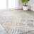 Slant Modern Abstract Beige/Gray Rug-254110840