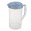 Pichet à charnière en plastique 2 pintes avec poignée Comfort Stilite, bleu, paquet de 18