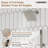 Rainfall Symphony 12" Flush Mount Rainfall Temperature Display Thermostatic Shower System with 64 Color LED and Music-92580044