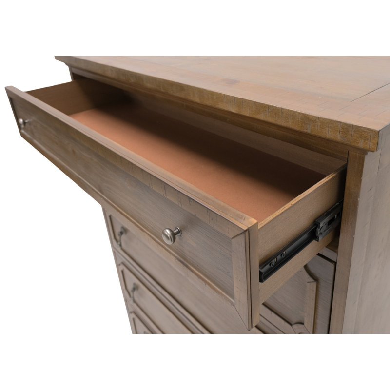 Commode 5 tiroirs Taupe