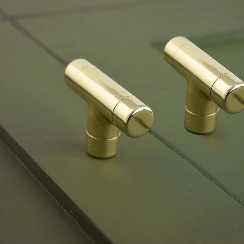 Brass High Polish T Knob